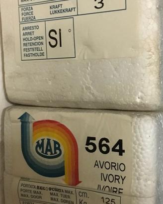 MAB chiudiporta 2 scatole + 2 serratura Meroni