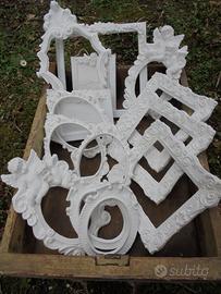 Cornici shabby chic in gesso