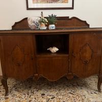 Madia credenza stile liberty in legno e marmo