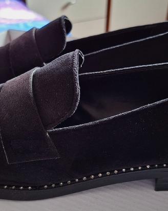 Scarpe mocassini Primadonna nero scamosciato 36