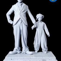 Charlie Chaplin The Kid Il monello model kit resin