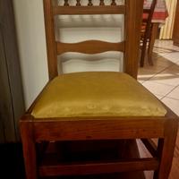 sedie di fine ottocento in noce