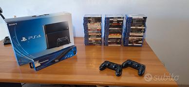 PS4 + Vertical Stand + 2 Joistick + 60 Games!!
