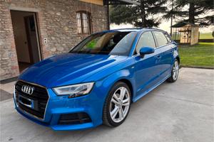 Audi A3 sportback admired 35 tfsi colore blu ara