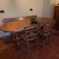 Tavolo legno 6 persone +panca