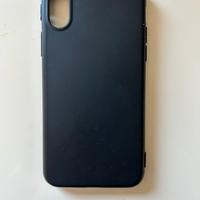 Custodia in silicone nero per iphone X/XS