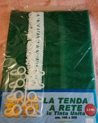 tenda da sole verde a rete 140cm x 250cm
