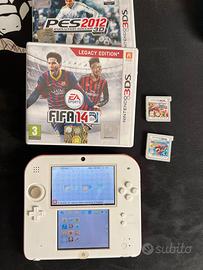 Nintendo 2ds con giochi e custodia