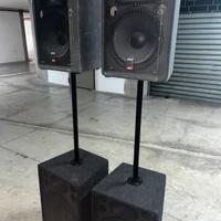 Impianto Audio con Subwoofer su stativo.
