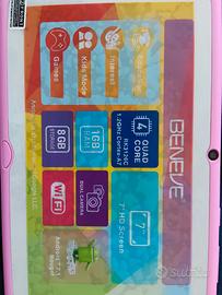 Tablet 7" Beneve colore rosa Android system