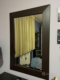 Specchio Cornice Wengè 120x80