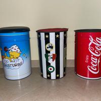 LOTTO DI 3 BIDONI POUF