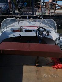 Barca 4,5 mt motore 25 cv yamaha tendalino nuovo