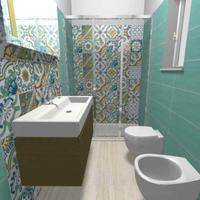 Piastrelle Rainbow Green + Decorazione - Sigillate