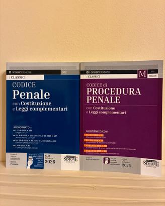 Codice penale e Codice di procedura penale 2026