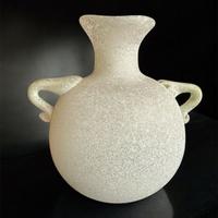 Vaso in vetro di Murano stile scavo