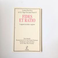 Libro FIDES ET RATIO - S.S. PAPA GIOVANNI PAOLO II