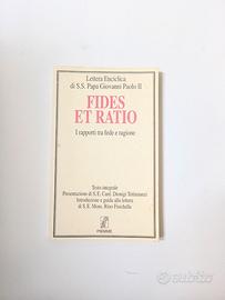 Libro FIDES ET RATIO - S.S. PAPA GIOVANNI PAOLO II