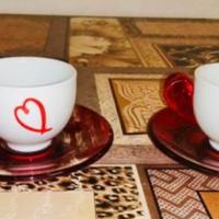 Coppia di tazzine ” Love” FAI LA TUA OFFERT!