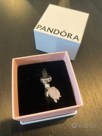 Charm Tartaruga marina rosa vetro di murano