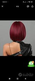 parrucca donna bordeaux 