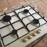 Piano cottura fornello Glem bianco