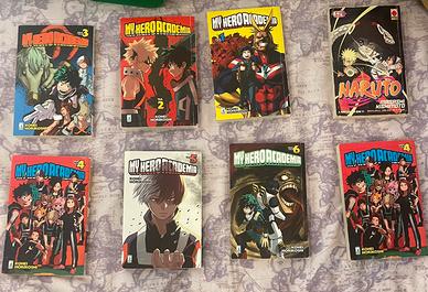 Manga my hero academia e Naruto