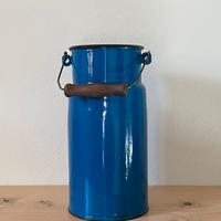 Contenitore Latte in metallo smaltato Blu 3Lt