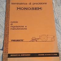Libretto regolazione manutenz. seminatrice Monosem