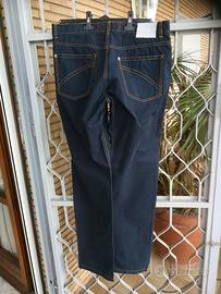 Pantaloni uomo 100 %cotone colore blu scuro marca