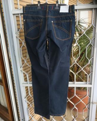 Pantaloni uomo 100 %cotone colore blu scuro marca