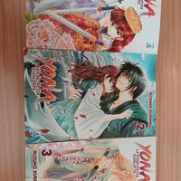 Primi tre manga di "Yona, la principessa scarlatta