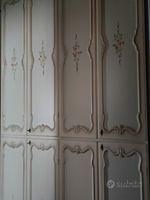 armadio 4 ante decorato