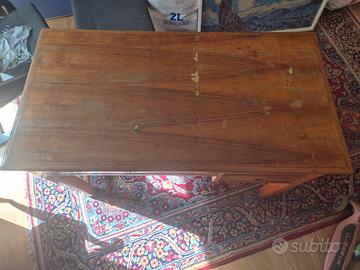 Scrivania scrittoio in legno con 3 cassetti