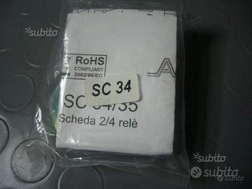 AMC - SC34 - SCHEDA RELE' A 2 SCAMBI