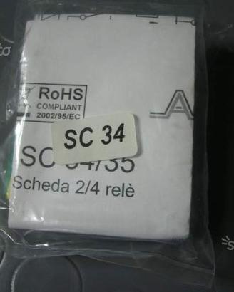 AMC - SC34 - SCHEDA RELE' A 2 SCAMBI