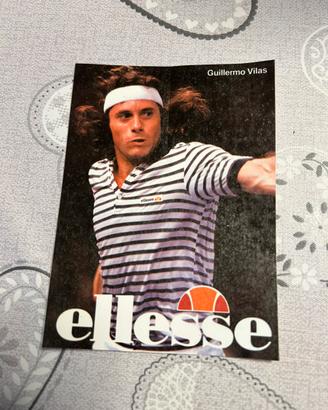 Adesivo Ellesse del tennis con Guillermo Villas