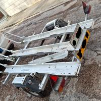 Carrello Ellebi x 3 moto gommato nuovo - targato