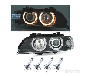 FARI BMW E39 95-00 OCCHI ANGEL FONDO NERO