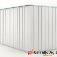 Deposito attrezzi giardino 175x307cm 5,4mq bianco