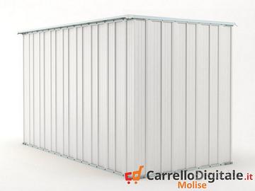 Deposito attrezzi giardino 175x307cm 5,4mq bianco