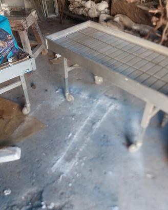 tavolo in alluminio idroponica