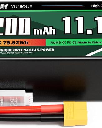 Batteria LiPo 11.1V 7200mAh 120C XT90 RC