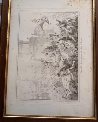 4 STAMPE STORICHE VENEZIANE  del  1852.