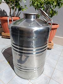 Contenitore per olio in acciaio inox