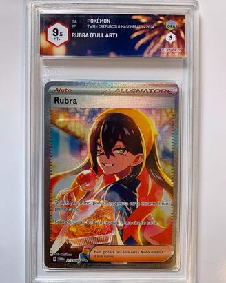 Carta Pokemon RUBRA Crepuscolo Mascherato Gradata!