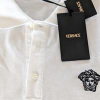 polo bianca manica corta Versace tg. L