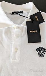 polo bianca manica corta Versace tg. L