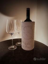 Porta bottiglia Vino artigianale incisione
