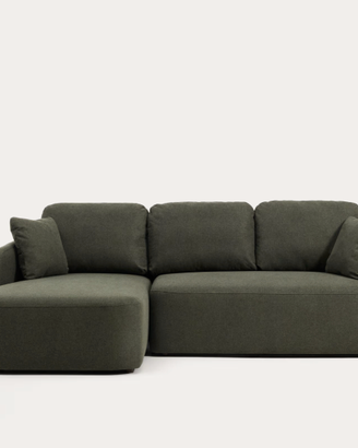 Divano letto Laira KAVE HOME 3 posti  verde scuro